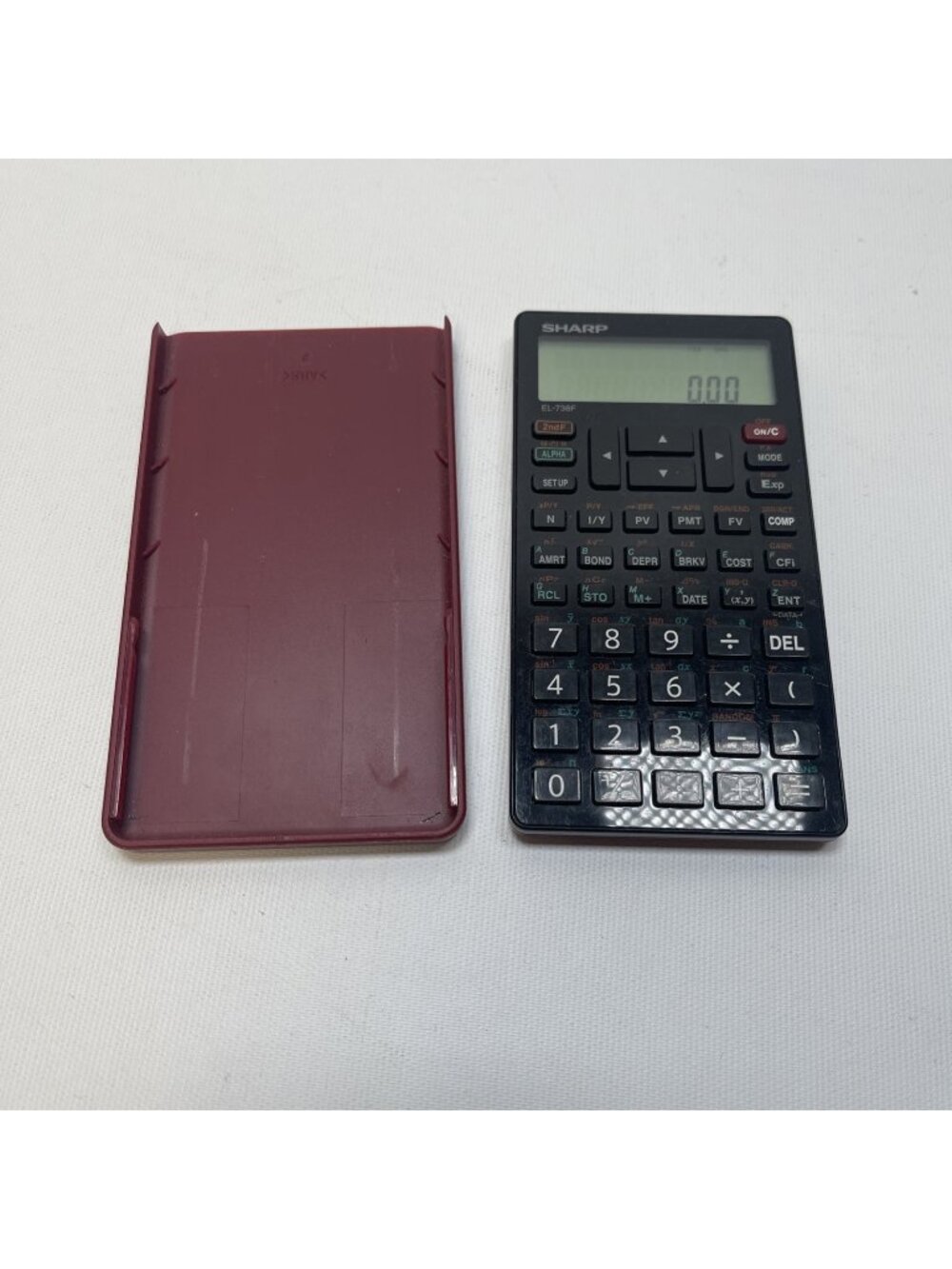 Sharp EL-738F Financial Calculator With Protective Case  Tested
